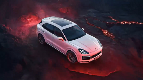 新版卡宴保時捷AI汽車廣告制作
